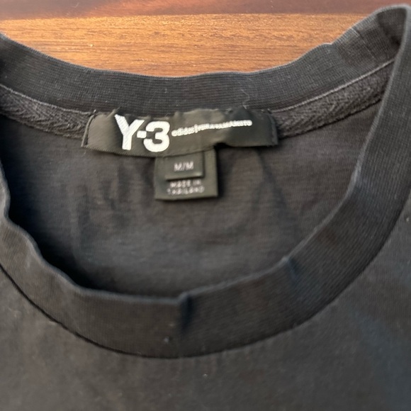Y-3 (Y3) Yohji Yamamoto QR Code Logo Tee in Organic Cotton - Black - Picture 4 of 6
